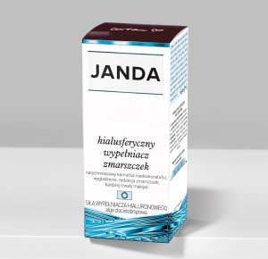 Janda Siła Wypełniacza Hialuronowego hialusferyczny wypełniacz zmarszczek Alga Złocistobrązowa 50ml 2