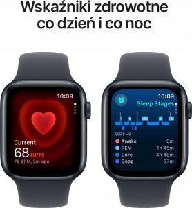 Smartwatch Apple Watch SE Gen.2 GPS 40mm Midnight Alu Sport S/M Granatowy (MXE73) 4