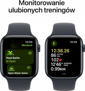 Smartwatch Apple Watch SE Gen.2 GPS 40mm Midnight Alu Sport S/M Granatowy (MXE73) 5