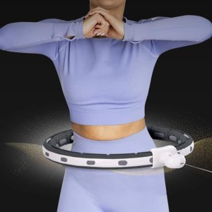 HMS ZESTAW HULA HOP MAGNETYCZNY BLACK HHM15 Z LICZNIKIEM HMS + PAS WYSZCZUPLAJĄCY BR163 RED 7