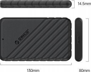 Orico Obudowa dysku 25PW1 HDD/SSD 2,5", 5Gbps, USB-A do USB Micro-B (czarny) 4
