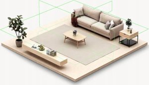 Hoto Samopoziomujący laser krzyżowy poziomica 3D 360 HOTO QWFGJ002 (±3mm/10m 5200mAh) 7