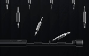 Hoto Kieszonkowy wkrętak precyzyjny i długopis wieczny 5 w 1 HOTO QWLSD013 (czarny) 5