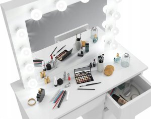 Funfit Toaletka kosmetyczna z lustrem LED 3