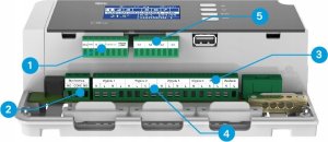 Nowodvorski Przewodowo-bezprzewodowy sterownik zaworów termostatycznych L-4X WiFi (4 sekcje komunikacja RS485) 4