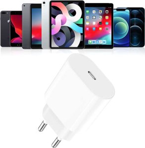 Ładowarka Apple Ładowarka sieciowa oryginalna Apple USB-C typ C 20W szybka MHJE3ZM/A do iPhone adapter kostka Biała 4
