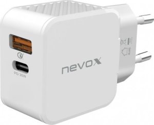 Ładowarka Nevox nevox 30W USB-C + USB QC 3.0 Power Adapter weiß 2