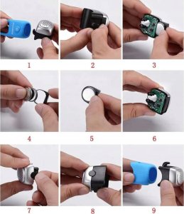 RockBros Dzwonek rowerowy elektroniczny w obudowie silikonowej - czarny Dzwonek rowerowy elektroniczny w obudowie silikonowej - czarny 6