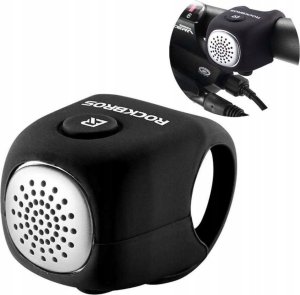 RockBros Dzwonek rowerowy elektroniczny w obudowie silikonowej - czarny Dzwonek rowerowy elektroniczny w obudowie silikonowej - czarny 7