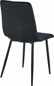 Leobert Krzesło LIBRA - czarny aksamit / nogi czarne x 4 4