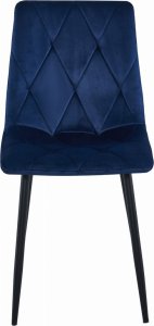 Leobert Krzesło LIBRA - granat aksamit / nogi czarne x 4 2