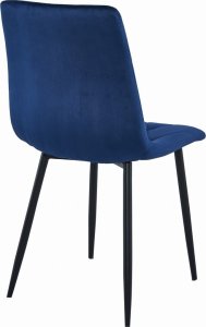 Leobert Krzesło LIBRA - granat aksamit / nogi czarne x 4 3