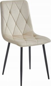 Leobert Krzesło LIBRA - chłodny beż aksamit / nogi czarne x 3 2