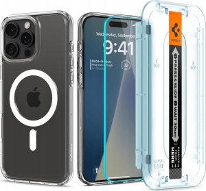 Spigen Spigen Ultra Hybrid MagSafe, white + Glass tR EZ Fit Pack - iPhone 16 Pro Max 1