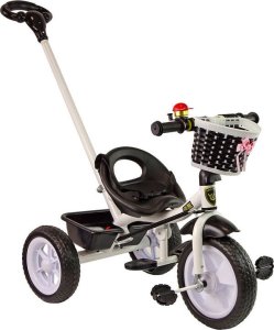 Triton Rower Trójkołowy PRO100 Czarny Koszyk Koła EVA 2