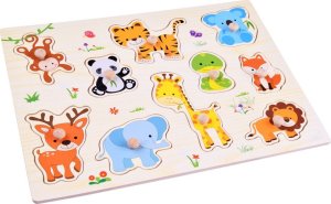 Jokomisiada Puzzle Drewniane Zwierzakami układanka 10 ele ZA4721 2