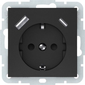 Harry Potter SOCKET USB-A+C BLACK RP16-002-22/A+C QR 1