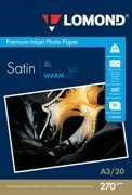 Sourcing Lomond Premium Photo Paper Satin 270 g/m2 A3, 20 sheets, Warm 1