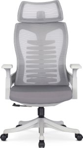 Krzesło biurowe Mebel Elite Fotel Biurowy Ergonomiczny Obrotowy CARET 2 Wentylowany Szary Nowoczesny 12