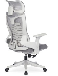 Krzesło biurowe Mebel Elite Fotel Biurowy Ergonomiczny Obrotowy CARET 2 Wentylowany Szary Nowoczesny 14