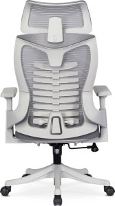 Krzesło biurowe Mebel Elite Fotel Biurowy Ergonomiczny Obrotowy CARET 2 Wentylowany Szary Nowoczesny 15