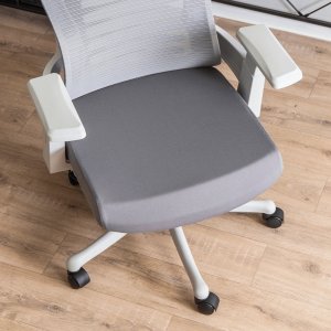 Krzesło biurowe Mebel Elite Fotel Biurowy Ergonomiczny Obrotowy CARET 2 Wentylowany Szary Nowoczesny 6