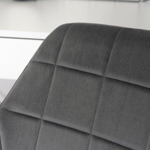 Krzesło biurowe Mebel Elite Fotel Biurowy Gabinetowy Obrotowy LUCY Szary Welurowy Nowoczesny Loft 5