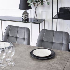 Mebel Elite Stół Okrągły Rozkładany LUKAS 100-250 cm Beton Nowoczesny Loft 7