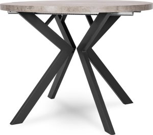 Mebel Elite Stół Okrągły Rozkładany LUKAS 100-250 cm Beton Nowoczesny Loft 9