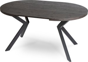 Mebel Elite Stół Okrągły Rozkładany LUKAS 100-250 cm Czarny Nowoczesny Loft 8