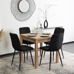 Mebel Elite Stół Rozkładany Kwadratowy MAX 80-160 cm Dąb Riviera do Jadalni Kuchni Nowoczesny Loft 1