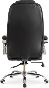 Krzesło biurowe Mebel Elite Fotel Gabinetowy MILO Czarny Ekoskóra do Biurka Nowoczesny Loft 11