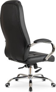Krzesło biurowe Mebel Elite Fotel Gabinetowy MILO Czarny Ekoskóra do Biurka Nowoczesny Loft 10