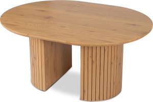 Mebel Elite Stół Okrągły Rozkladany z Lamelami CHARLES 120-160 cm Dąb Nowoczesny Loft 14
