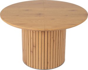 Mebel Elite Stół Okrągły Rozkladany z Lamelami CHARLES 120-160 cm Dąb Nowoczesny Loft 10