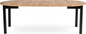 Mebel Elite Stół Okrągły Rozkładany JAMES 102-222 cm Dąb Craft/Czarny Nowoczesny Loft 15