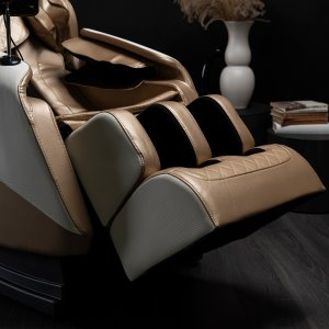 Mebel Elite Fotel Masujący RX ULTRA PRO MAX Wypoczynkowy Relaksacyjny Beżowy Ekoskóra Nowoczesny 16