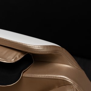 Mebel Elite Fotel Masujący RX ULTRA PRO MAX Wypoczynkowy Relaksacyjny Beżowy Ekoskóra Nowoczesny 17