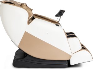 Mebel Elite Fotel Masujący RX ULTRA PRO MAX Wypoczynkowy Relaksacyjny Beżowy Ekoskóra Nowoczesny 20