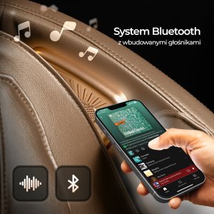 Mebel Elite Fotel Masujący RX ULTRA PRO MAX Wypoczynkowy Relaksacyjny Beżowy Ekoskóra Nowoczesny 6