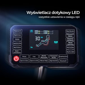 Mebel Elite Fotel Masujący RX ULTRA PRO MAX Wypoczynkowy Relaksacyjny Beżowy Ekoskóra Nowoczesny 8