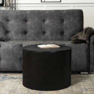 Mebel Elite Stolik Kawowy HOPE 60 cm Czarny Nowoczesny Loft 1