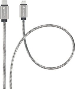 Kabel USB ForCell USB-C - Lightning 1 m Srebrny 2