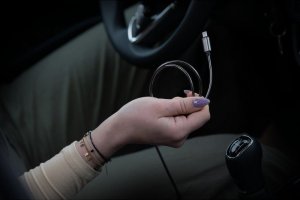 Kabel USB ForCell USB-A - Lightning 1 m Srebrny 2