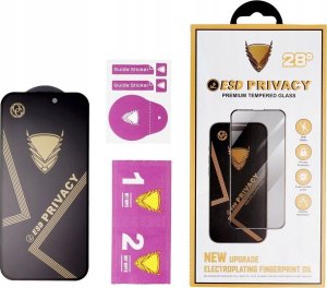 OG Szkło Hartowane OG Premium Privacy Glass - do Iphone 15 Pro Max czarny 3