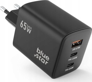 Ładowarka Blue Star BLUE STAR ładowarka sieciowa GaN 4A 65W 2 x Typ C + USB A PD QC4.0 VT-43 czarna 1