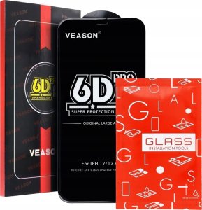 Veason Szkło Hartowane 6D Pro Veason Glass - do Iphone 16 Pro czarny 4