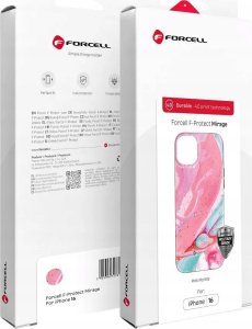 ForCell FORCELL F-PROTECT Mirage, Military Drop-Test futerał kompatybilny z MagSafe do IPHONE 16 PRO pink marble 1