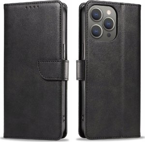 Hurtel Etui Leather Book Case na iPhone 16 - czarne 1