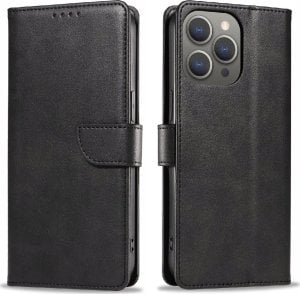 Hurtel Etui Leather Book Case na iPhone 16 Pro - czarne 1